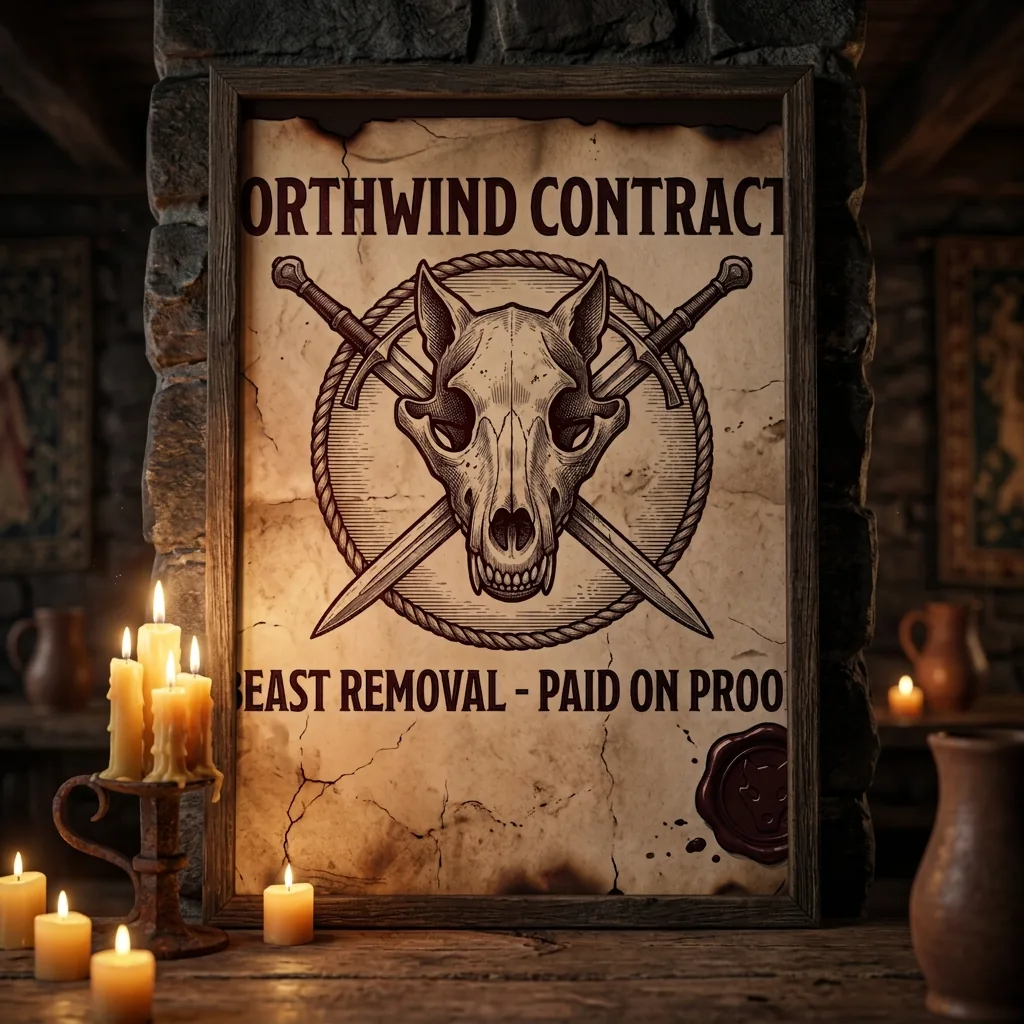 Northwind Contracts design printed on Enhanced Matte Paper Poster